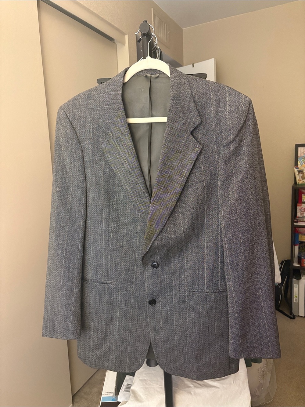 Vintage Christian Dior Men's Gray Blazer